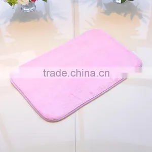 Coral Fleece Bathmat Carpet Bathroom Mat With Anti Slip Base thumbnail-3