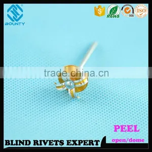 HOT SELLING OPEN END FACTORY DOME HEAD ALU/ST PEEL RIVETS thumbnail-2