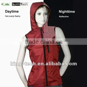 Women's Safety Reflective Hoody Vest thumbnail-1