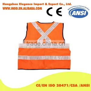 Reflective Working Safety Vest Crystal Reflective Tape ANSI/ISEA CLASS 2 thumbnail-2