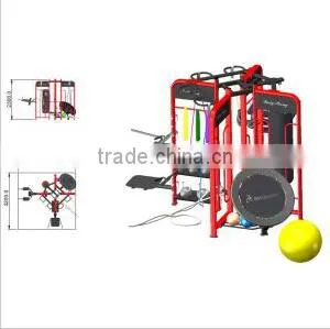 Commercial Crossfit Gym Equipment /Multi Synergy 360 Gym Fitness/ Group Training Fitness Equipment/multi Jungle 8 Stacks(S-1001) thumbnail-3