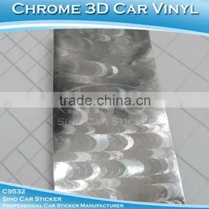 Air Free 1.52x30M Chrome Silver Moon Car Wrapping Sticker thumbnail-1