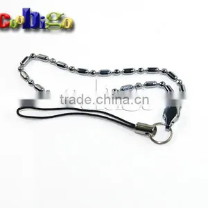 Mobile Cell Phone Strap Lariat Black With Chain Plated (150mm Length) Fit For Toy Keychain Accessories thumbnail-2