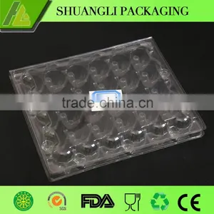30 Holes Clear Disposable Plastic Quail Egg Packaging Tray thumbnail-5