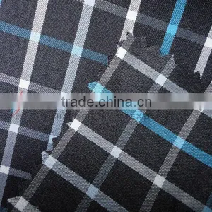 Yarn Dyed Check Black Fabric For Shirt thumbnail-1