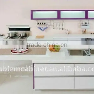 Glaze White Melamine Kitchen Cabinets thumbnail-1