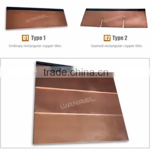 Roofing Materials Wanael Fish Scale Copper Roof Tile,copper Shingle for Roof, Copper Roofing Tiles thumbnail-6