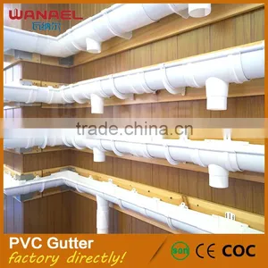 Beautiful Appearance Cheap Plastic Roof Rain PVC Square Gutter thumbnail-2