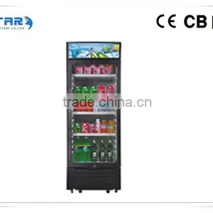Refrigerator Used for Sale Outside Condenser With Handle and Key 250L VSC-250 Glass Door Refrigerator thumbnail-1