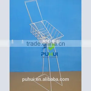 Free Standing Metal Wire Brochure Basket From China Supplier thumbnail-1