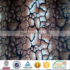 White Black and Brown Color Printed Velboa Fabric thumbnail-3