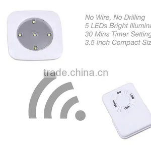 6pcs White Wireless Remote Puck Lights thumbnail-4