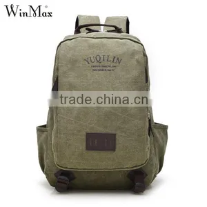 China Wholesale Vintage Canvas Backpack School Bags for Teenagers Boys Supplier's Choice thumbnail-3