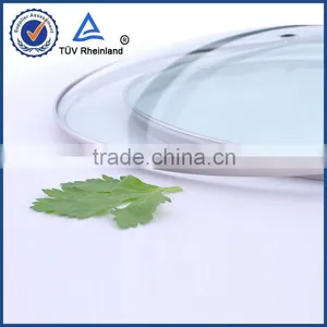 28cm Round Stainless Steel 201 Rim With Glass Lid thumbnail-1