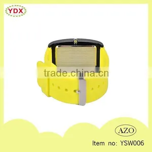Latest Fashion Trends Yellow Promotion Gifts Portable Led Watches thumbnail-3