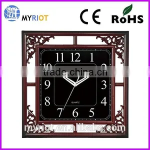 Plastic Square Lacework 18 Inch Wall Clock thumbnail-1