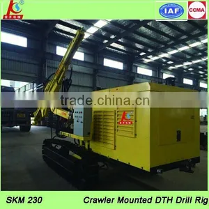 SKM230 Hybrid Power Crawler Mounted Percussion Drilling Rig thumbnail-3