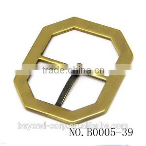 Anti Brass Brush Effect Hexagon Shape Buckle Bee House Shape Pin Bar Buckle for Handbag thumbnail-4