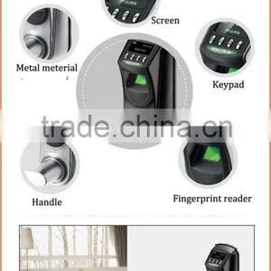 ZK Fingerprint Door Lock With Digital Keypad and Lcd Screen USB Communication to Store the Records thumbnail-3