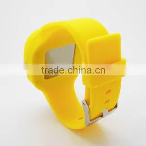 Popular Yellow Silicone Square Jelly Watch thumbnail-5