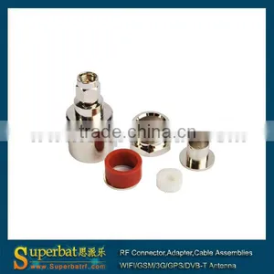 50 Ohm SMA Male rf Coaxial Connector Clamp Straight for LMR400,RG213 thumbnail-1