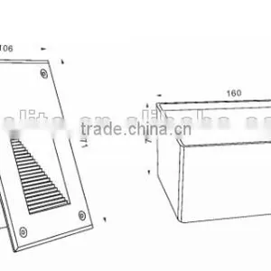 2015 Outdoor Lighting Christmas IP65 Surface Mounted Led Stair Light thumbnail-2