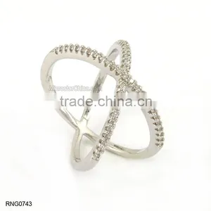 New Five-pointed Star Copper Zircon Diamond Ring For Girls thumbnail-6