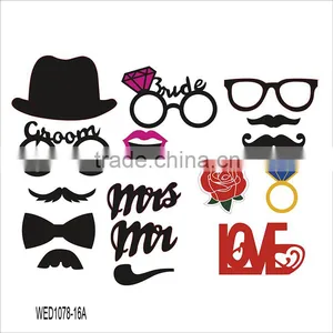 24pcs Christmas Party Hat Masks Photo Booth Props Mustache On A Stick thumbnail-4