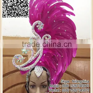 Wholesale Price Luxury Diamond Samba Carnival Headdress Headpiece thumbnail-3