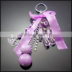 Newest Style Promotion High Quality Cartoon Teddy Bear Top Selling Keychain thumbnail-3