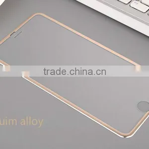 Popular Titanium Alloy Small Frame Tempered Glass Screen Protector for Iphone thumbnail-4