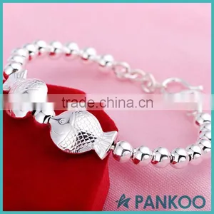 Factory Supplier S990 Diverse Silver Fish Shape Bracelet thumbnail-1