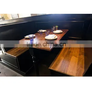 2 Person Seating Booth Table and Chair for Coffee Shop YR7026 thumbnail-3