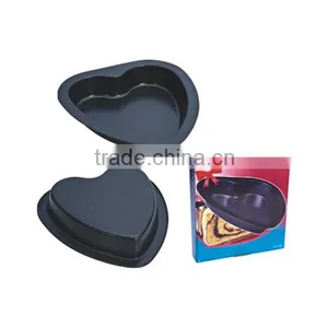 Non-stick Carbon Steel Heart Shape Cake Mold thumbnail-1