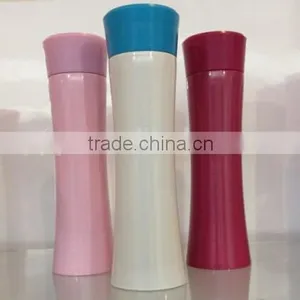 2014 Popular Lady Flask Stainless Steel Lovely Slender Elegant Vacuum Bottle Slim Unique Design Thermos Girls Favourtie thumbnail-1