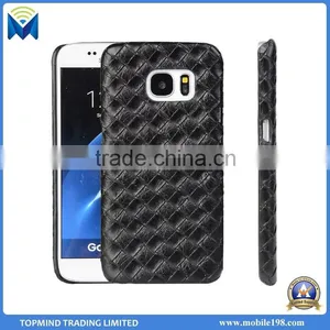 Woven Pattern Phone Leather Back Case Cover for Sony Xperia Z4 Z5 M4 thumbnail-1