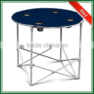 600D Folded Outdoor Specific Use Camp Portable Folding Round Table thumbnail-4