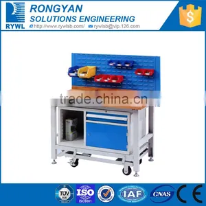 RYWL 2016 Quality Stainless Steel Work Table With Wheels & Drawers thumbnail-1