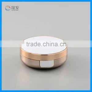 Round Plastic Air Cushion Cosmetic Powder Case thumbnail-1
