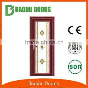 Beautiful Aluminum Toilet Door Soundproof Interior Glass Door thumbnail-6