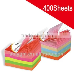 400/500 Sheets Neon/Soft Color Stikcy/Memo Pad/Noted/Block thumbnail-1