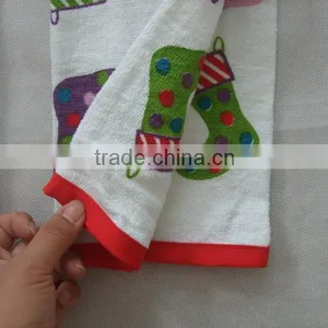 Wholesale Cotton Tea Towel Plain Printed 100% Cotton Kitchen Towel With Dobby Border thumbnail-3