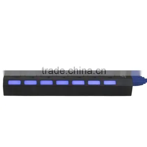 7 PORT USB 3.0 HUB High Speed Power Cable For PC Desktop Laptop Notebook thumbnail-6