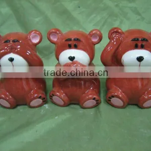 New Ceramic Bear for Coin Bank thumbnail-1
