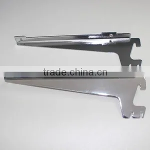 Chrome Adjustable Iron Shelf Bracket for Channel thumbnail-2