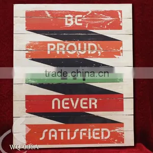 Wooden Vintage Style Sign - Wall Decoration WQ-006 thumbnail-1