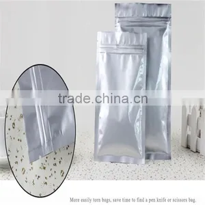 Zip Lock Aluminum Foil Pouches Silver Bags for Food Use,microvable and Freezer Usable thumbnail-2