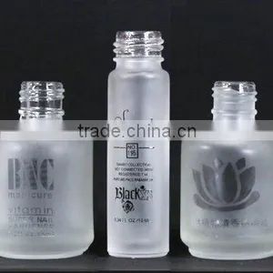 Frosted and Printed Glass Bottle thumbnail-1