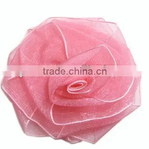 Organza Pink Rose for Perfume Bottle Decoration thumbnail-1