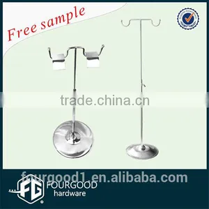 Chrome Plated Both Sides Hang Metal Bags Hanging Display Stand thumbnail-1